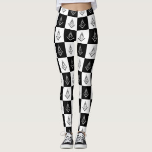 Freemason Checkered Pattern Leggings