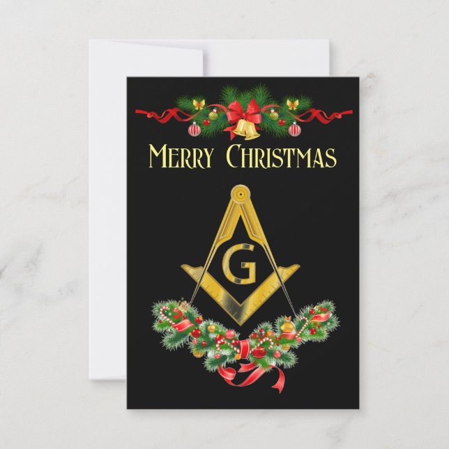 Freemason Christmas card (Front)