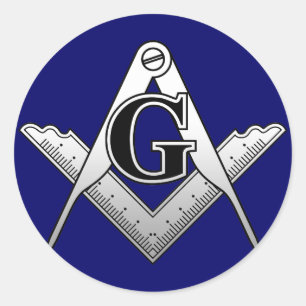 Freemason Classic Round Sticker