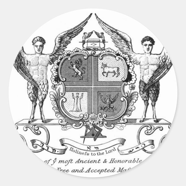 Freemason Classic Round Sticker (Front)