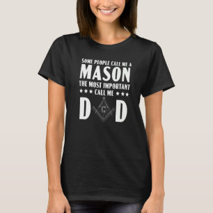 Freemason Dad Masonic Fraternal Freemasonry Square T-Shirt