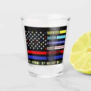 Freemason First Responders  Shot Glass