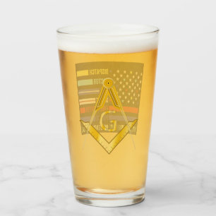 Freemason First Responders Water Bottle Glass