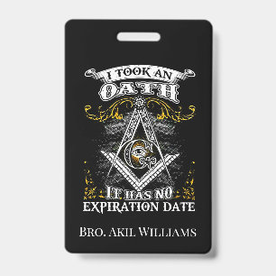 Freemason  ID badge