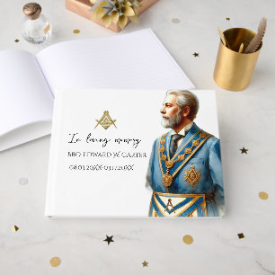 Freemason In Loving Memory Masonic Not Funeral Guest Book