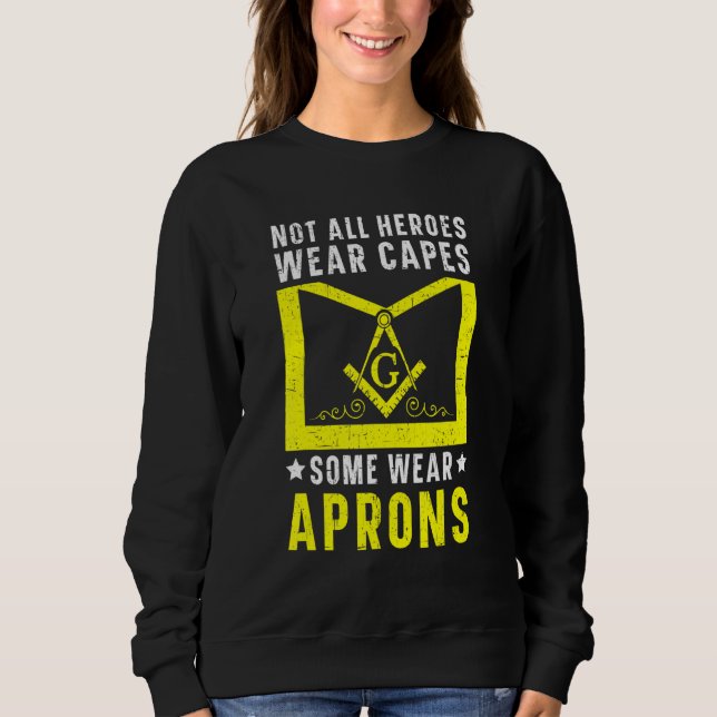 Freemason Masonic Fraternal Freemasonry Square Com Sweatshirt (Front)