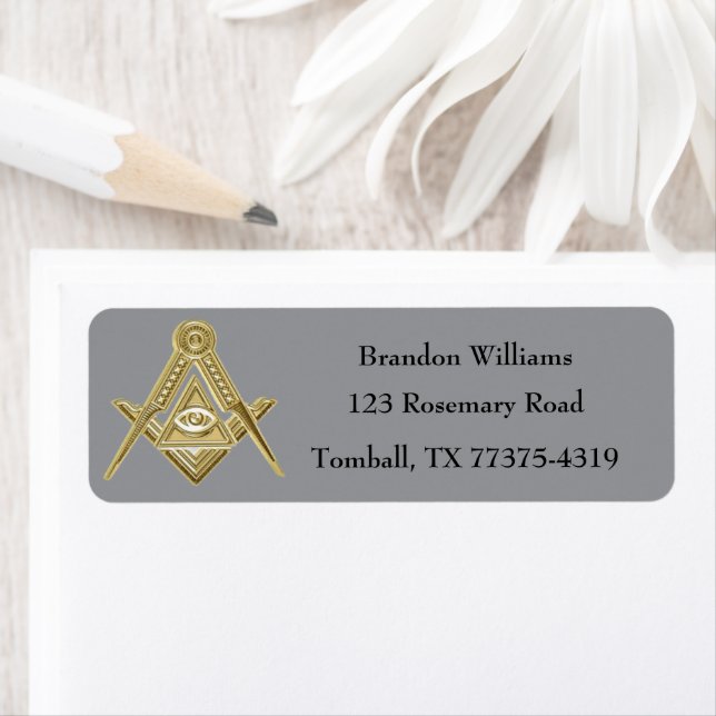 Freemason Masonic Square and Compass  (Insitu)