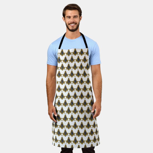 Freemason Masonic Square and Compass Freemasonry Apron (Worn)
