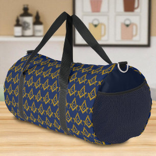Freemason Masonic Square and Compass Freemasonry Duffle Bag