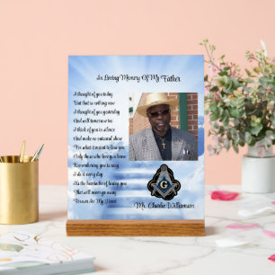 Freemason Memorial Photo Acrylic Sign