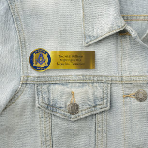 Freemason Name Tag 