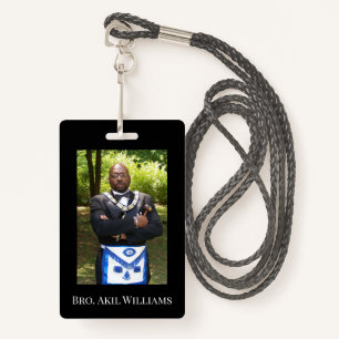 Freemason Photo ID Badge