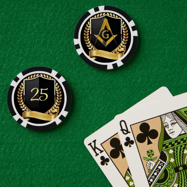 Freemason Poker Chips (Poker Table (Double))