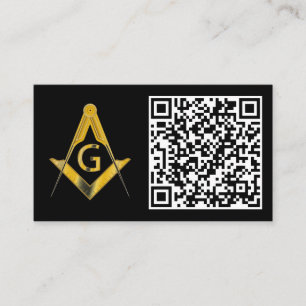 Freemason QR Code Business card