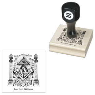 Freemason Rubber Stamp