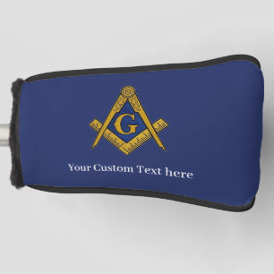 Freemason Square and Compass Masonic Gift Golfer Golf Head Cover
