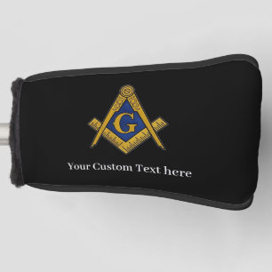 Freemason Square and Compass Masonic Gift Golfer Golf Head Cover