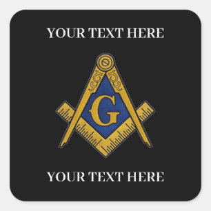 Freemason Square and Compass Masonic Masonry Sticker