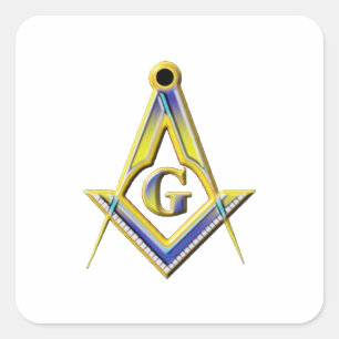 Freemason Square & Compasses Sticker