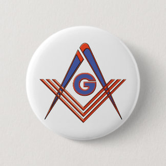 Freemason symbol 6 cm round badge