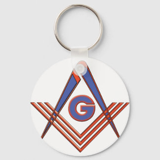 Freemason symbol key ring