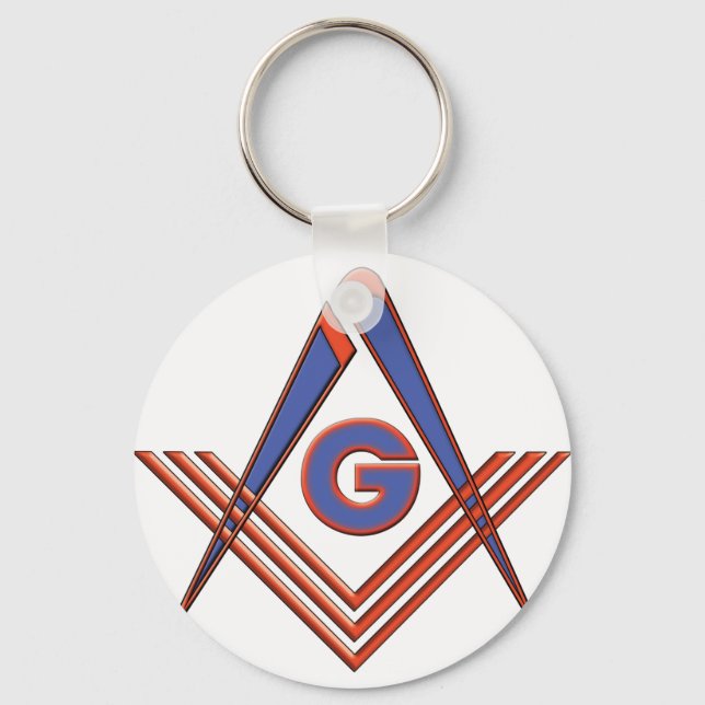 Freemason symbol key ring (Front)