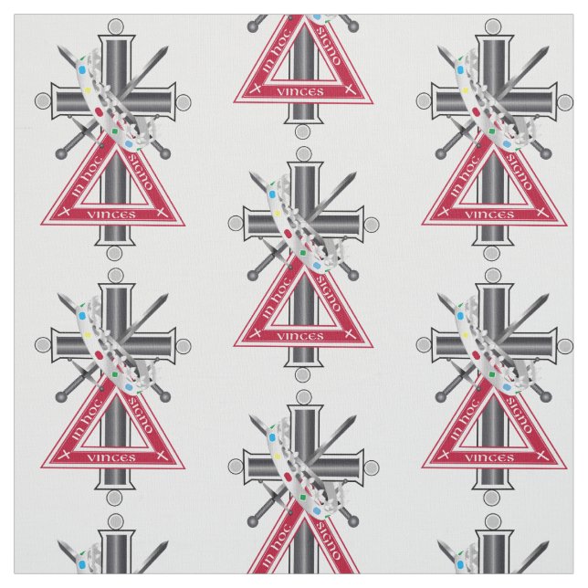 Freemasonic cross fabric (Swatch)