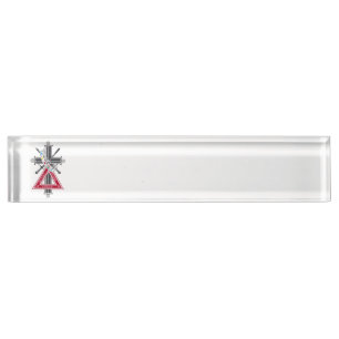 Freemasonic cross nameplate