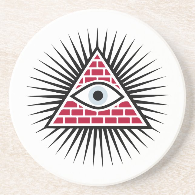 Freemasonic eye coaster (Front)