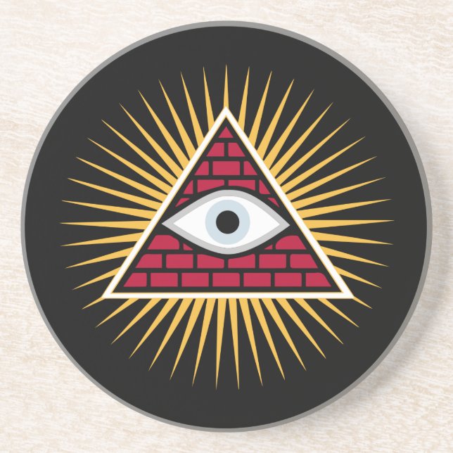 Freemasonic eye coaster (Front)