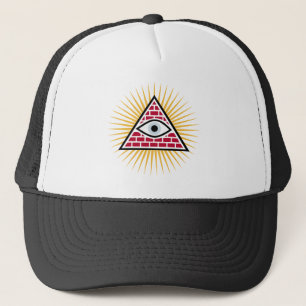 Freemasonic eye trucker hat