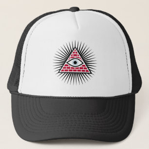 Freemasonic eye trucker hat