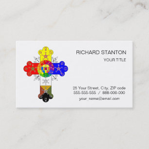 Freemasonic Rosy Cross Business Card