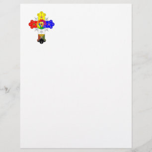 Freemasonic Rosy Cross Custom Letterhead