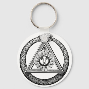 Freemasonry All Seeing Eye Masonic Symbol Key Ring