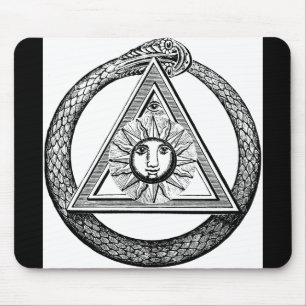 Freemasonry All Seeing Eye Masonic Symbol Mouse Pad