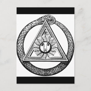 Freemasonry All Seeing Eye Masonic Symbol Postcard
