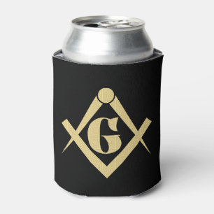 Freemasonry emblem can cooler