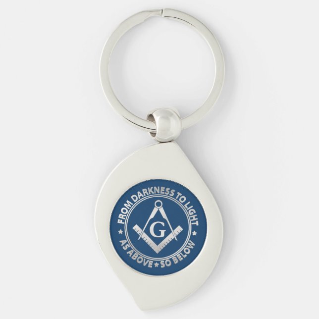 Freemasonry emblem key ring (Front)