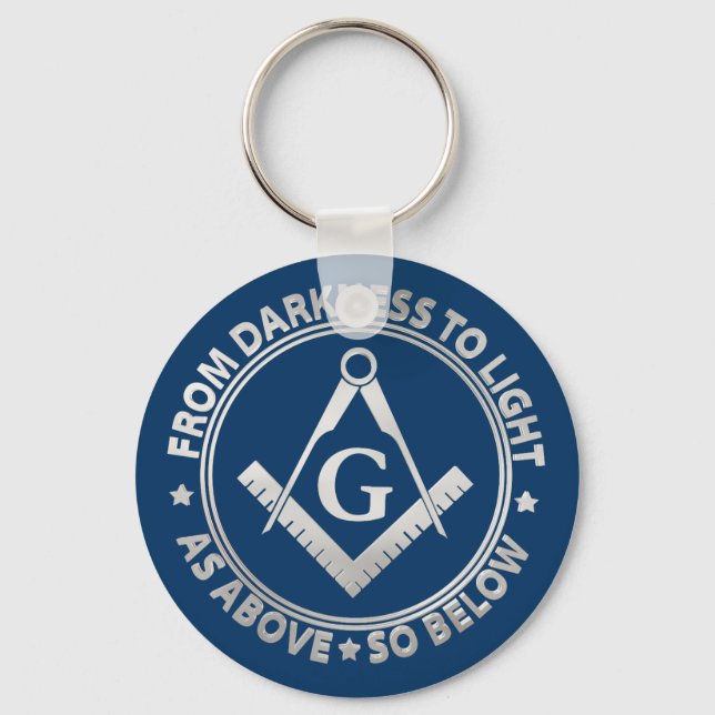 Freemasonry emblem key ring (Front)