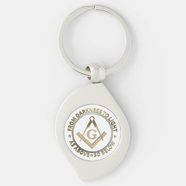 Freemasonry emblem key ring (Front)