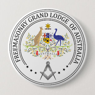 Freemasonry lodge of Australia 10 Cm Round Badge