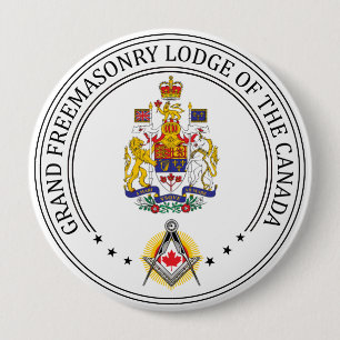 Freemasonry lodge of Canada 10 Cm Round Badge