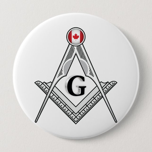 Freemasonry lodge of Canada 10 Cm Round Badge (Front)