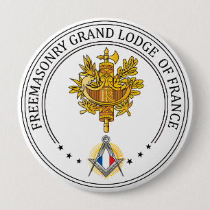 Freemasonry lodge of France 10 Cm Round Badge