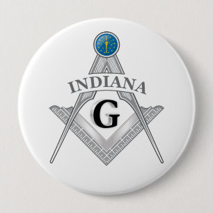 Freemasonry lodge of the state of Indiana 10 Cm Round Badge