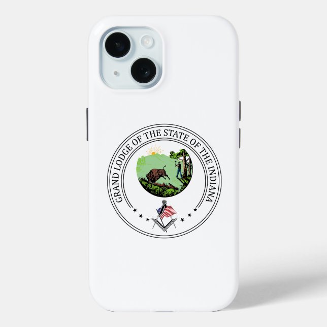 Freemasonry lodge of the state of Indiana Case-Mate iPhone Case (Back)