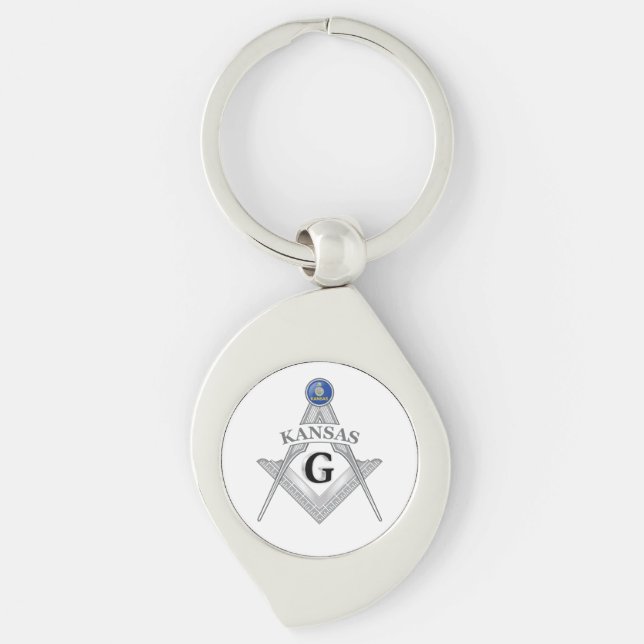 Freemasonry lodge of the state of Kansas Key Ring (Front)