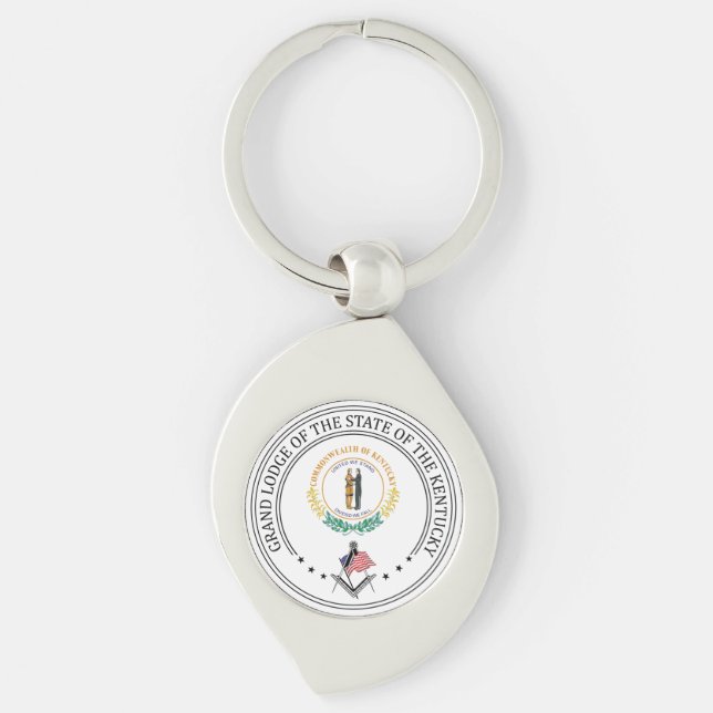 Freemasonry lodge of the state of Kentucky Key Ring (Front)