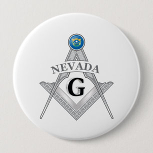 Freemasonry lodge of the state of Nevada 10 Cm Round Badge